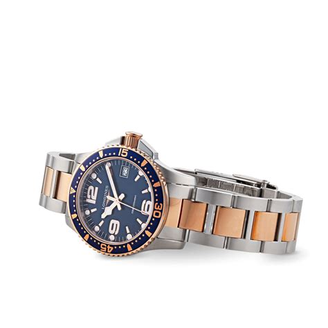 longines hydroconquest 34mm blue automatic.